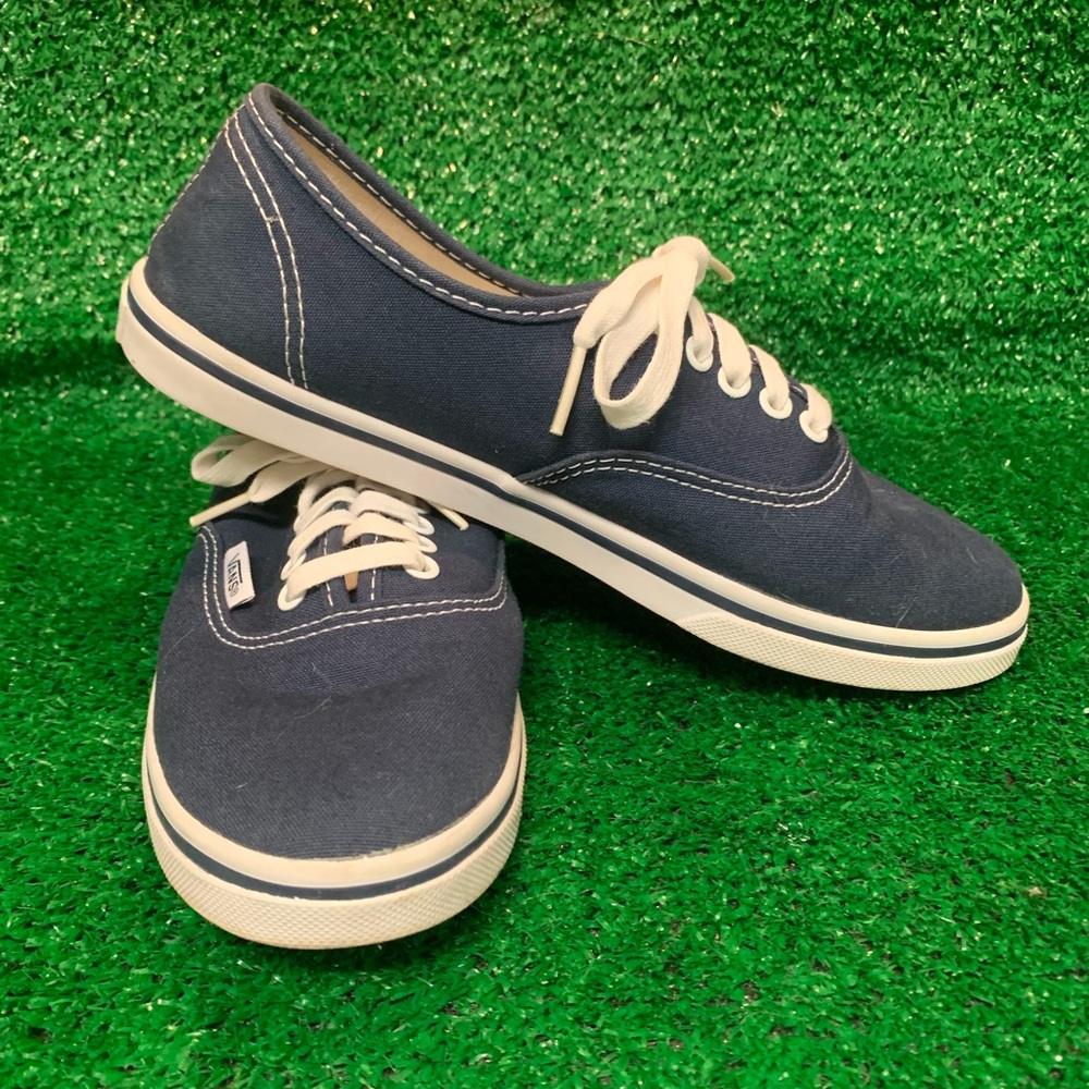 Vans Blue Sneakers Classic Low-Top Design - Picture 2 of 5